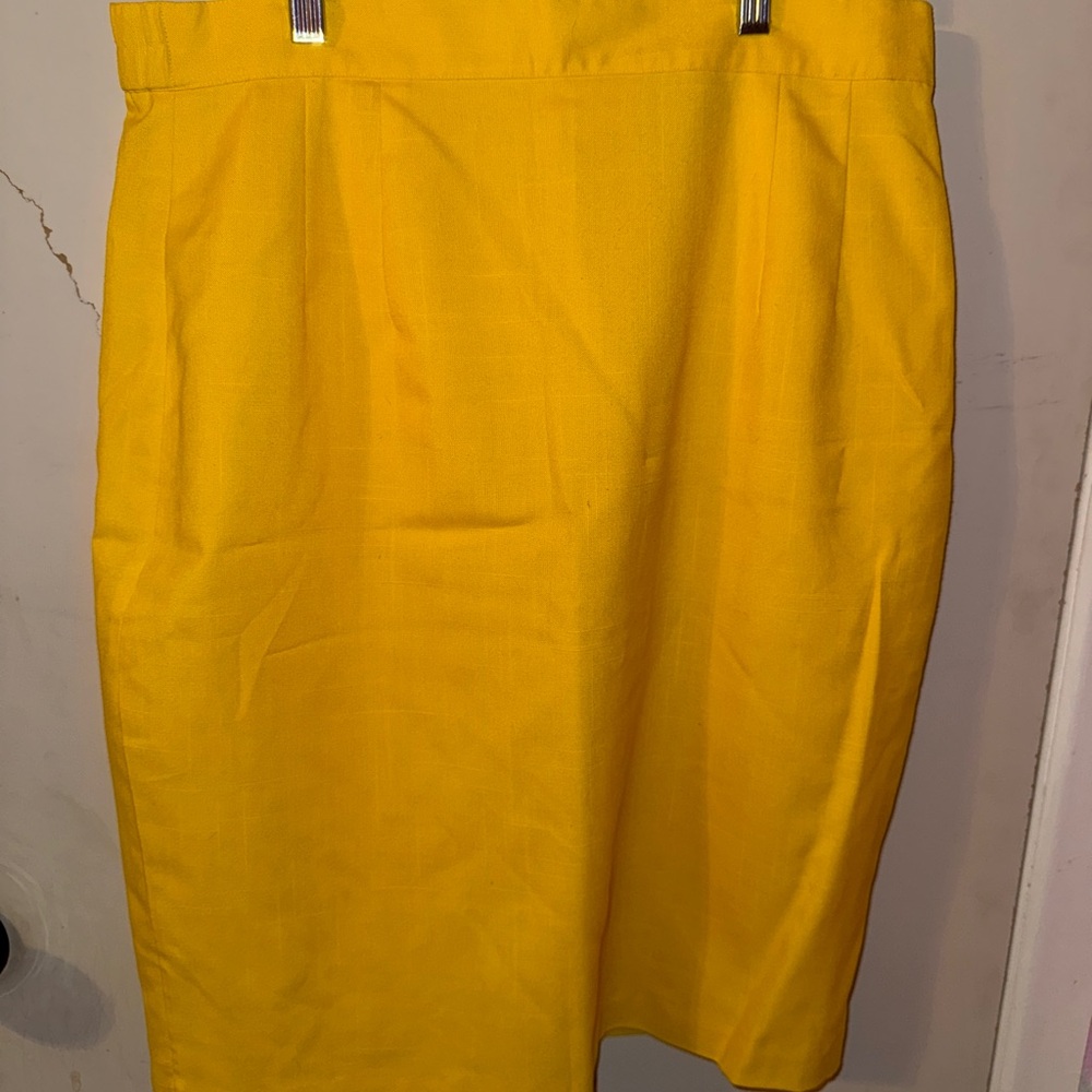 Sunshine Yellow Pencil Skirt